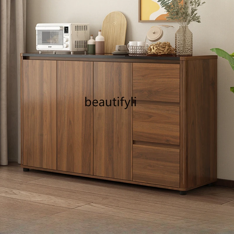 Sideboard Tempered Glass Countertop Sideboard Cabinet Burlywood Multi-Functional Living Room Storage Cabinet Tea Cabinet
Sideboard Tempered Glass Countertop Sideboard Cabinet Burlywood Multi-Functional Living Room Storage Cabinet Tea Cabinet