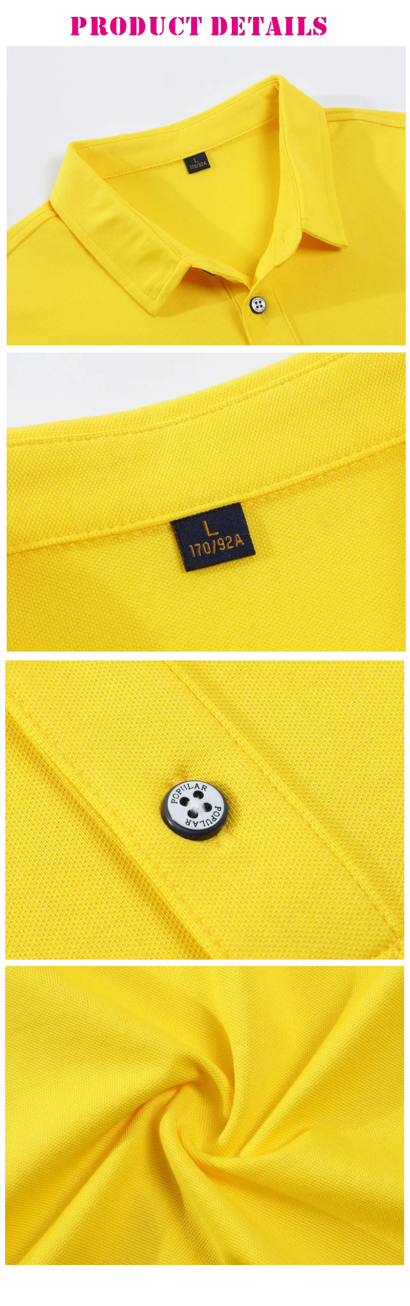 ارتفاع نهاية قميص بولو مخصص الصيف قصيرة الأكمام طباعة الشعار شعار شعار طية صدر السترة تي شيرت والتطريز تنفس مريح للرجال والنساء ملابس العمل ارتفاع نهاية قميص بولو مخصص الصيف قصيرة الأكمام طباعة الشعار شعار شعار طية صدر السترة تي شيرت والتطريز تنفس مريح للرجال والنساء ملابس العمل