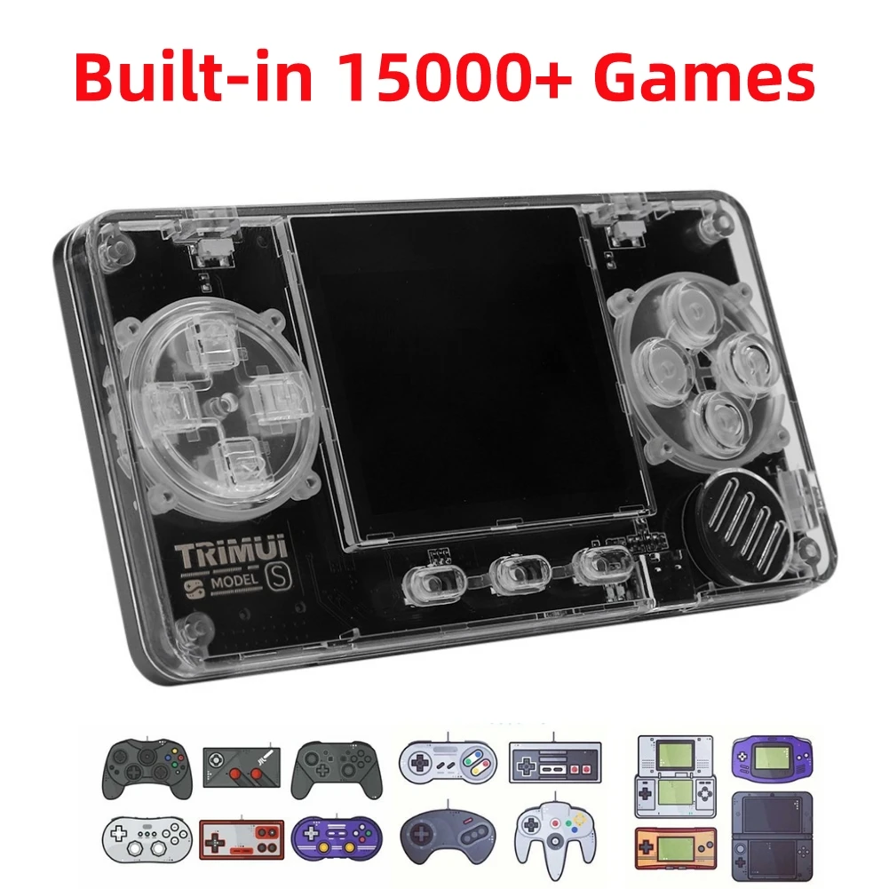 2.0inch IPS Handheld Console for Trimui Model S Retro Video Game Console built-in 15000+ Games 32G Memory Card Gaming Consoles
2.0inch IPS Handheld Console for Trimui Model S Retro Video Game Console built-in 15000+ Games 32G Memory Card Gaming Consoles
