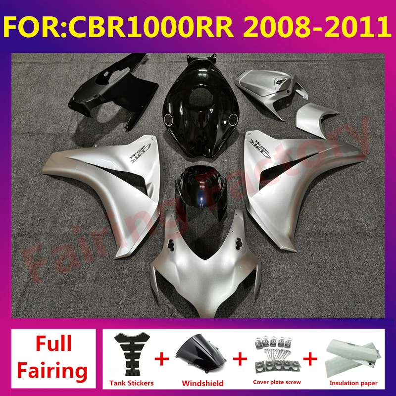 For CBR1000RR CBR 1000RR CBR1000 RR 2008 2009 2010 2011 Motorcycle full Fairing Kit fit Bodywork fairings zxmt set silver black
For CBR1000RR CBR 1000RR CBR1000 RR 2008 2009 2010 2011 Motorcycle full Fairing Kit fit Bodywork fairings zxmt set silver black