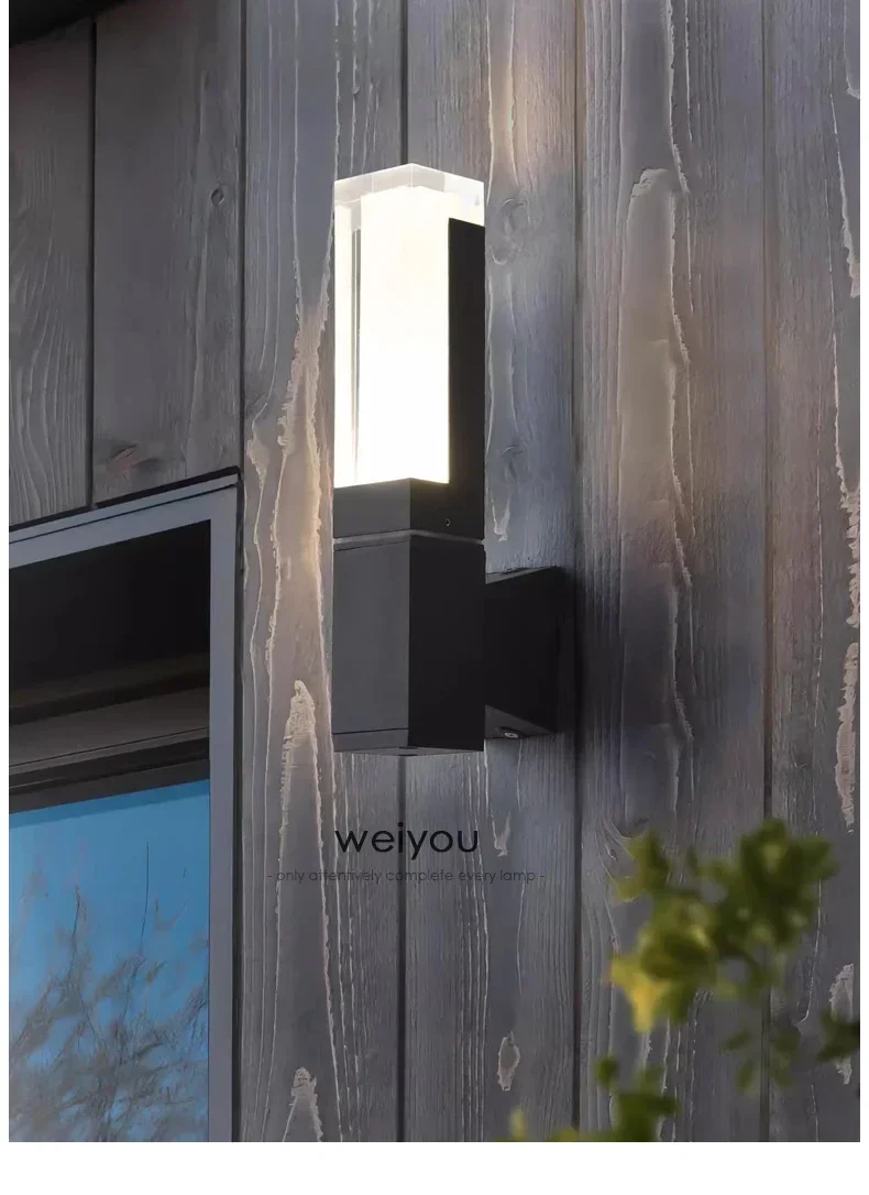 LED wall sconce outdoor neutral white 4000K option