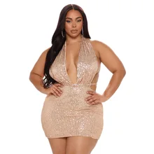 Plus Size Sequin Sexy Dress Deep V Neck Sleeveless Sheath Strap Sling Backless Dresses for Women Clubwear Boho Mini Robes 2022
Plus Size Sequin Sexy Dress Deep V Neck Sleeveless Sheath Strap Sling Backless Dresses for Women Clubwear Boho Mini Robes 2022