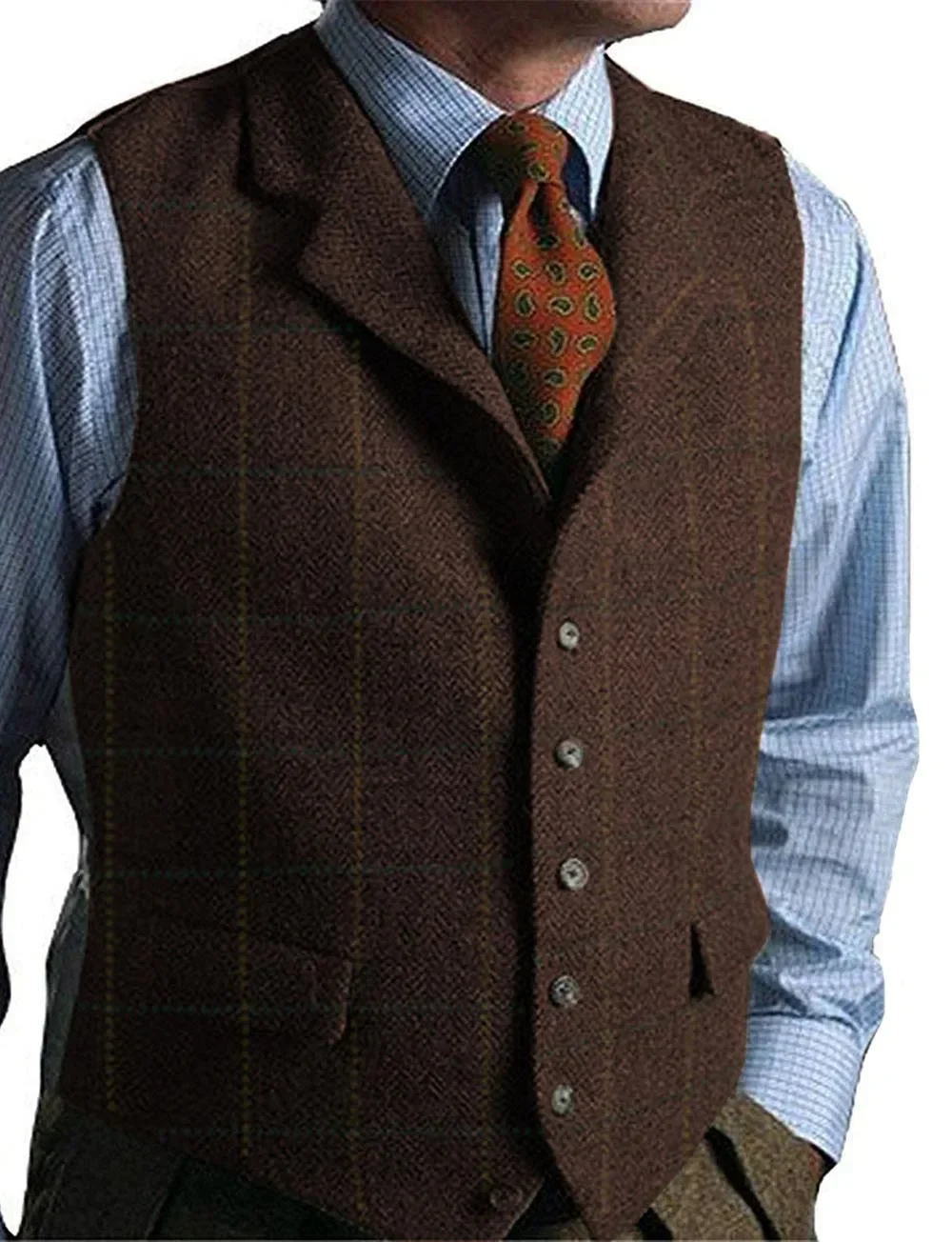 Green Men custom Vest Tweed Plaid Waistcoat Slim Fit Lapel Plaid Suit Vest Herringbone vintage Vest For Wedding Groomsmen
Green Men custom Vest Tweed Plaid Waistcoat Slim Fit Lapel Plaid Suit Vest Herringbone vintage Vest For Wedding Groomsmen