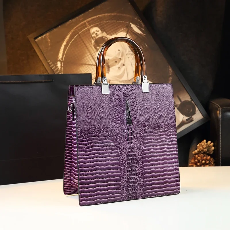 Genuine Leather Women Bags Brand Handbags Mother Tote Bag Crocodile Pattern Luxury Fashion Shoulder Messenger Bag Trend Vertical
Genuine Leather Women Bags Brand Handbags Mother Tote Bag Crocodile Pattern Luxury Fashion Shoulder Messenger Bag Trend Vertical