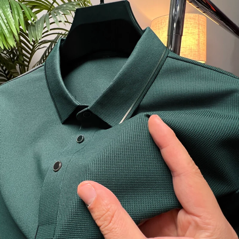 DYXUE Summer Korean Polo Shirt Short-sleeved Button High-end Casual Breathable Comfortable Golf Business Fashion T-shirt M-4XL
DYXUE Summer Korean Polo Shirt Short-sleeved Button High-end Casual Breathable Comfortable Golf Business Fashion T-shirt M-4XL