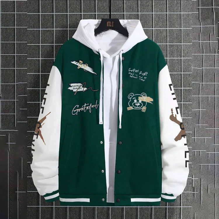 2023 Winter Men's Floral Printed Baseball Jacket Fashion Brand High Street Plankton Youth Loose Comfortable Casual Jacket
2023 Winter Men's Floral Printed Baseball Jacket Fashion Brand High Street Plankton Youth Loose Comfortable Casual Jacket
