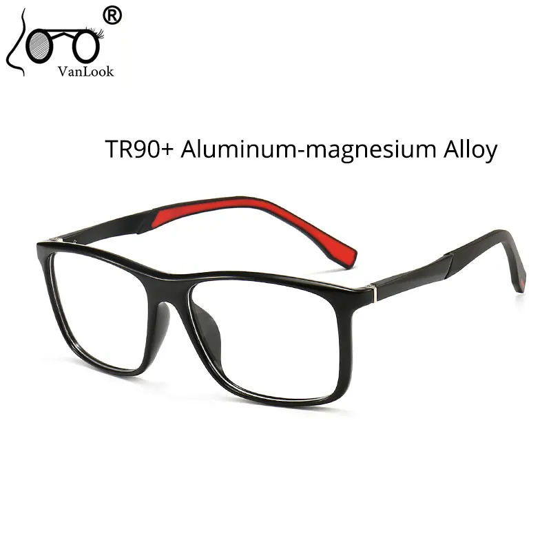 

TR90 Sport Eyeglasses Big Vision Men Women Aluminum Magnesium Optical Spectacle For Prescription Glasses Frame Myopia Reading