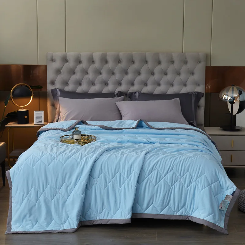 Blue Embroidered Summer Quilt Washable Lightweight Summer Quilt Blanket Comfortable Thin Air-conditioner Quilt No Pillowcase
Blue Embroidered Summer Quilt Washable Lightweight Summer Quilt Blanket Comfortable Thin Air-conditioner Quilt No Pillowcase