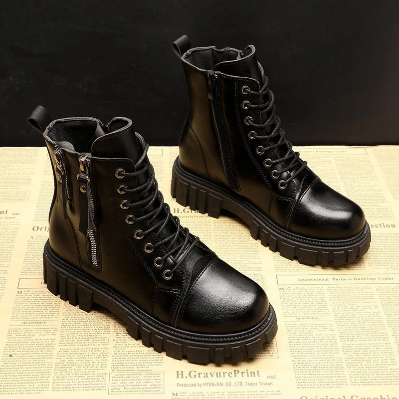 2023 New Women's Pu Leather Ankle Boots Women Autumn Winter Round Toe Lace Up Shoes Woman Fashion Motorcycle Platform Botas PU
2023 New Women's Pu Leather Ankle Boots Women Autumn Winter Round Toe Lace Up Shoes Woman Fashion Motorcycle Platform Botas PU