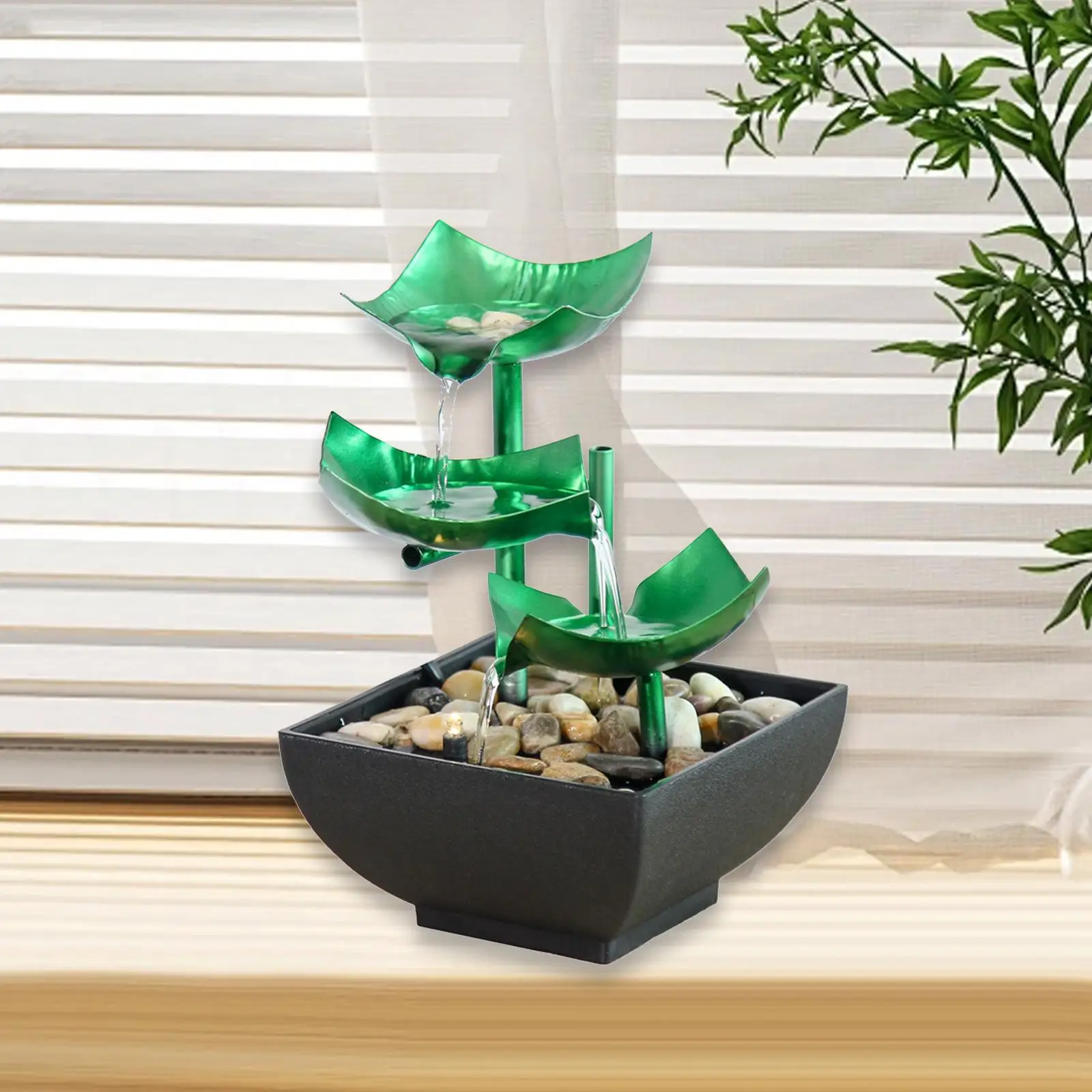 3-уровневый декоративный Настольный водяной фонтан для офиса, спальни, гостиной
3-уровневый декоративный Настольный водяной фонтан для офиса, спальни, гостиной