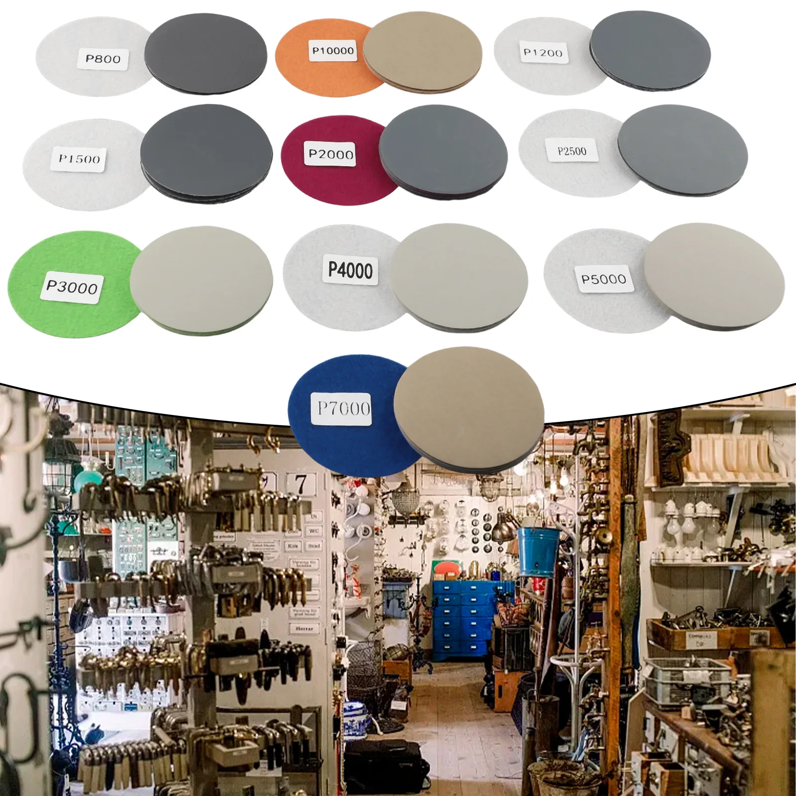 50Pcs 3 Inch 75mm Waterproof Sanding Discs Hook & Loop Silicon Carbide Sandpaper Wet/Dry 800 -10000 Grit For Polishing Grinding
50Pcs 3 Inch 75mm Waterproof Sanding Discs Hook & Loop Silicon Carbide Sandpaper Wet/Dry 800 -10000 Grit For Polishing Grinding