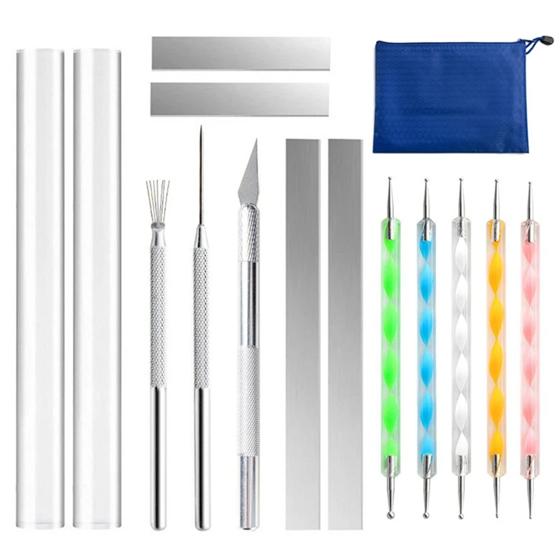 Набор инструментов для изготовления сережек из полимерной глины, Сменный Набор для ювелирных изделий с 14 роликами из акриловой глины