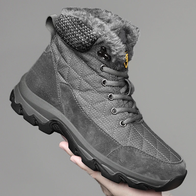 Warm Waterproof Winter Men Snow Boots Non Slip Outdoor Man Boots Plus Size 38-47 Bota Masculina Men Shoes With Fur
Warm Waterproof Winter Men Snow Boots Non Slip Outdoor Man Boots Plus Size 38-47 Bota Masculina Men Shoes With Fur