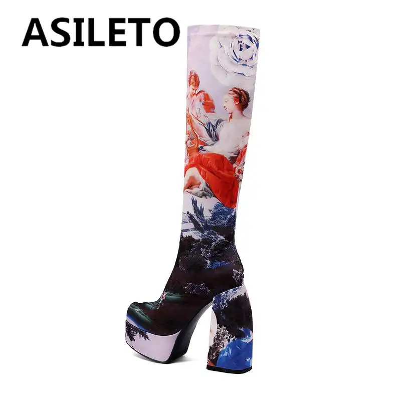 ASILETO 2022 Fashion Ladies Boots Cotton Fabric Chunky Heels Zipper Platform Printing Flower Plus Size 34-44 Mixed Black S3966
ASILETO 2022 Fashion Ladies Boots Cotton Fabric Chunky Heels Zipper Platform Printing Flower Plus Size 34-44 Mixed Black S3966
