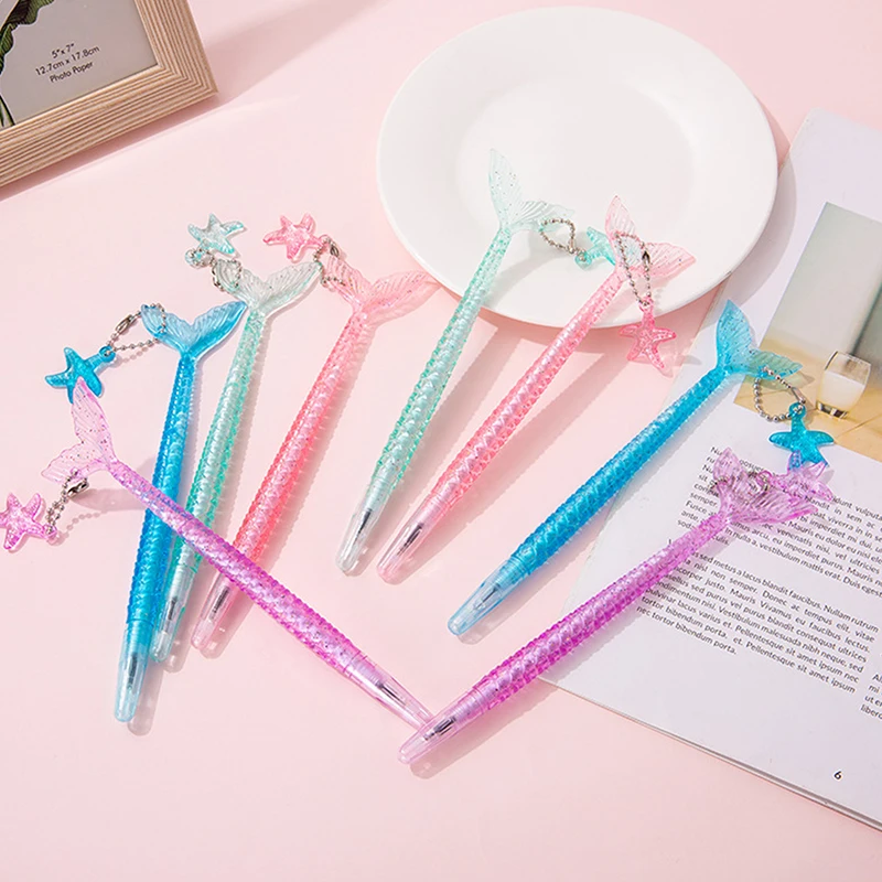 Crystal Sparkling Mermaid Pendant Neutral Pen Suitable For Children's Birthday Gifts
Crystal Sparkling Mermaid Pendant Neutral Pen Suitable For Children's Birthday Gifts
