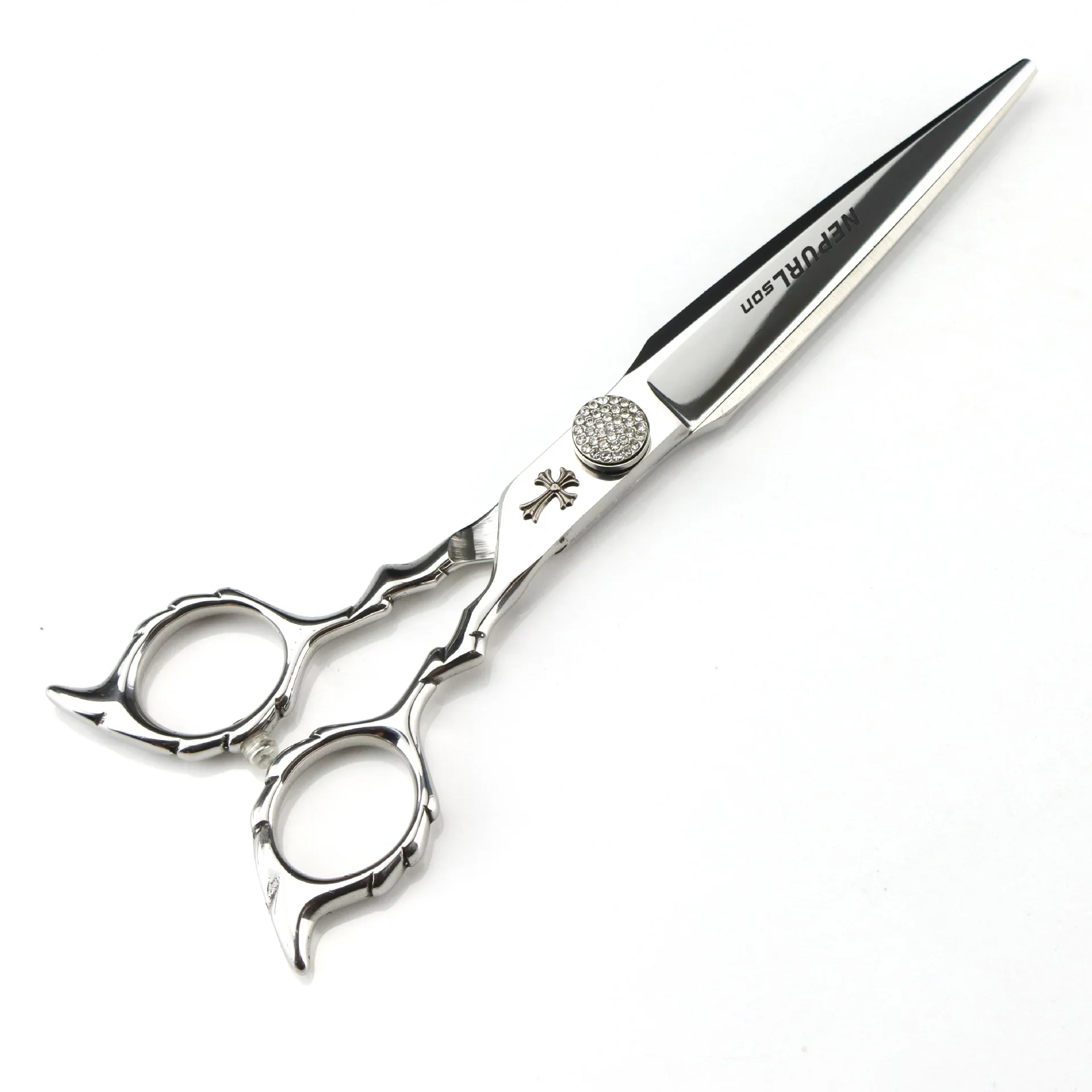 6.8-inch JP440C Napson Silver Crostar Series Hairdressing scissors Flat cut bangs
6.8-inch JP440C Napson Silver Crostar Series Hairdressing scissors Flat cut bangs