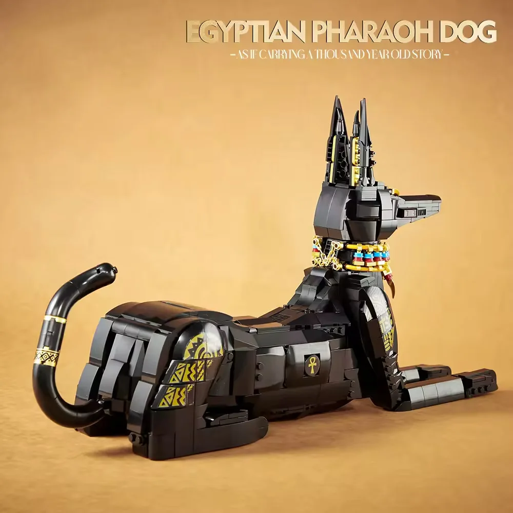 NEW IDEAS 1208pcs MOC Creativity Egypt Pharaoh Hound Building Blocks Assembling dog Bricks Model Toys for Children Gift Set NEW IDEAS 1208pcs MOC Creativity Egypt Pharaoh Hound Building Blocks Assembling dog Bricks Model Toys for Children Gift Set
