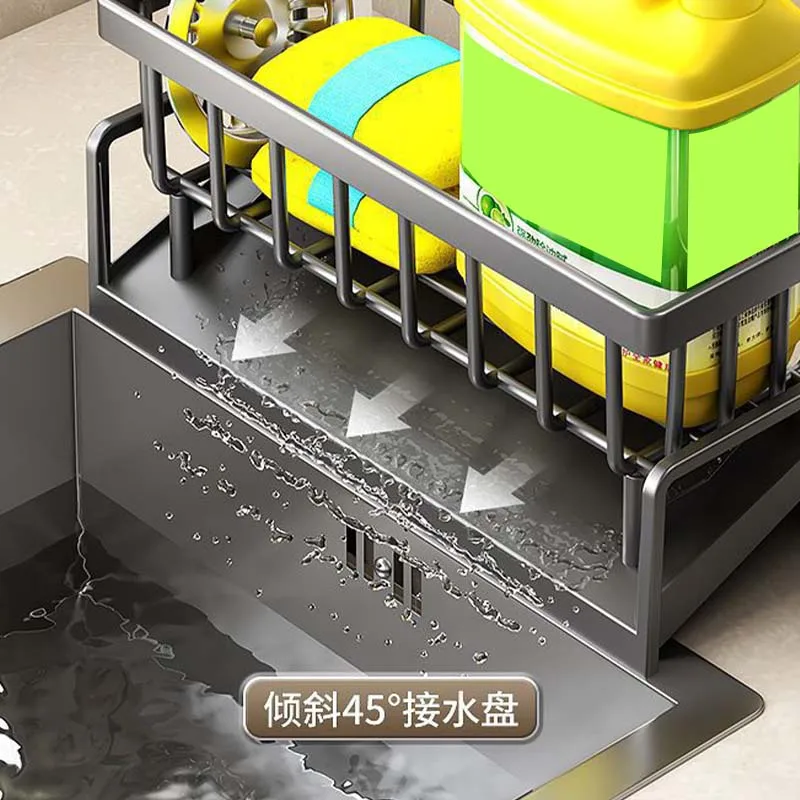 Сушилка для кухонной раковины, органайзер из АБС-пластика, самосливающаяся полка для раковины, держатель для мыла, губки, вешалка для полотенец, корзина для фильтров 
Сушилка для кухонной раковины, органайзер из АБС-пластика, самосливающаяся полка для раковины, держатель для мыла, губки, вешалка для полотенец, корзина для фильтров