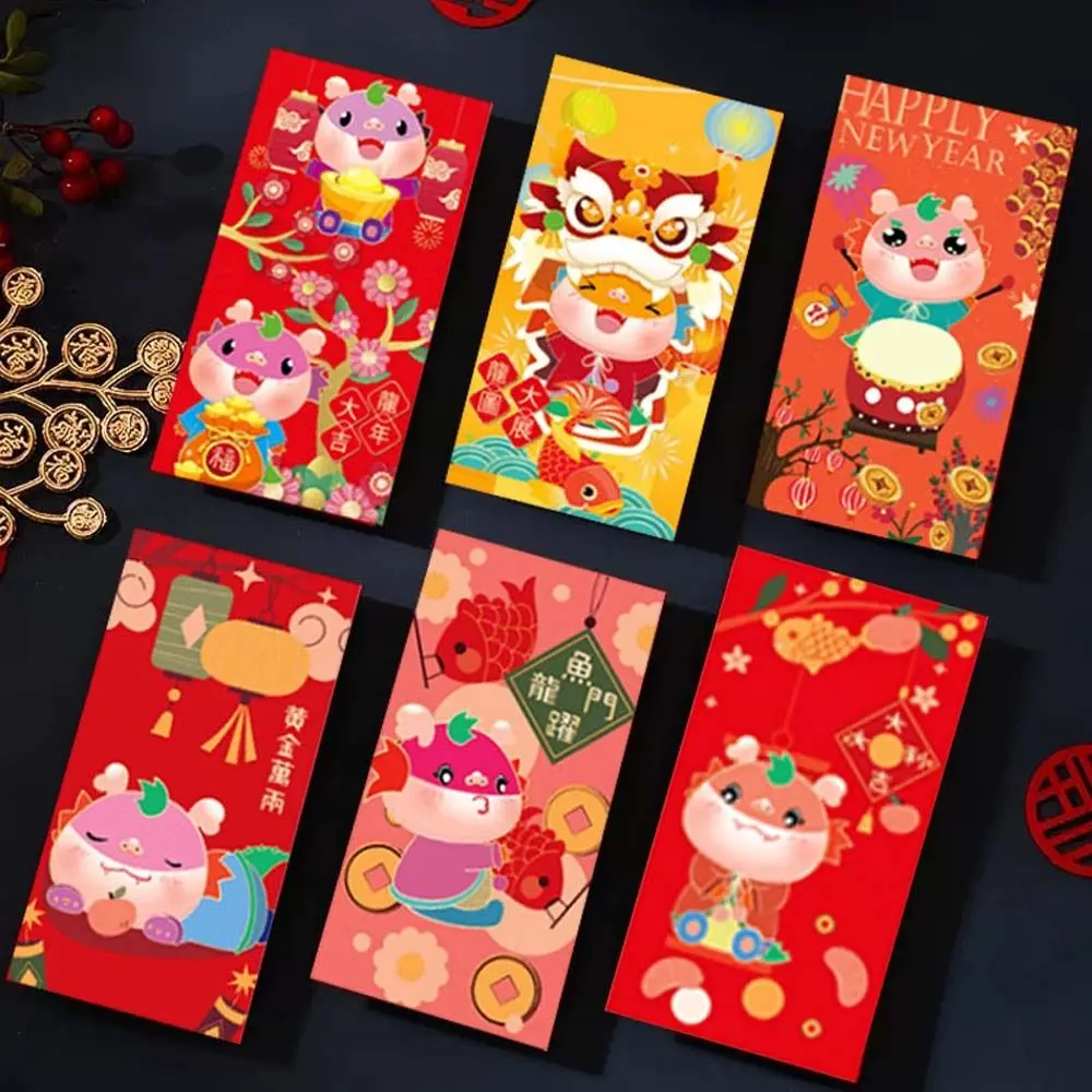 6Pcs/set Money Packing Bag Chinese Dragon Red Envelope DIY Card Packing Chinese New Year Decorations Spring Festival Supplies
6Pcs/set Money Packing Bag Chinese Dragon Red Envelope DIY Card Packing Chinese New Year Decorations Spring Festival Supplies