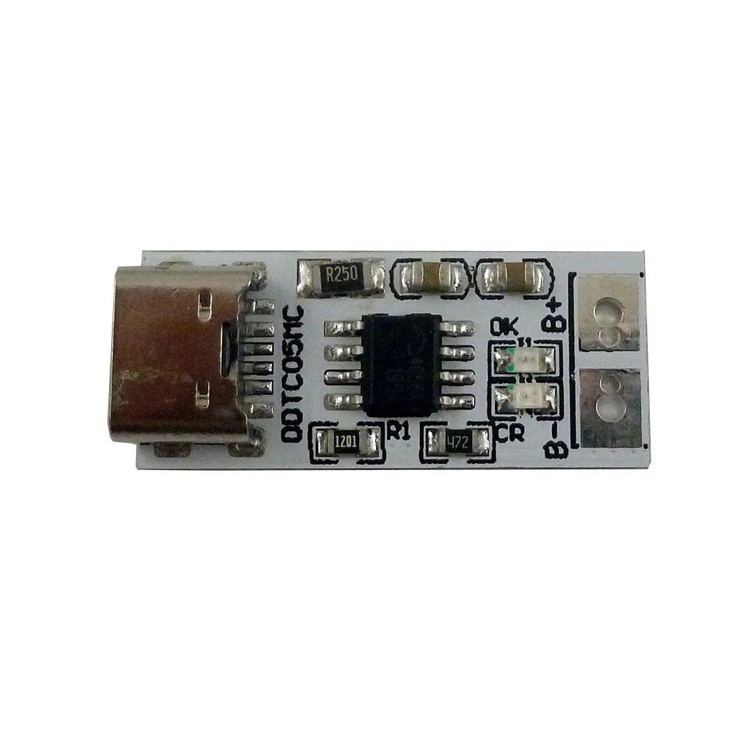 Type-C 5V To 4.2V 4.35V Step-Down Buck LiPo Polymer Li-Lon Charger For 3.7V 3.8V 18650 Lithium Battery With Led Indicator
Type-C 5V To 4.2V 4.35V Step-Down Buck LiPo Polymer Li-Lon Charger For 3.7V 3.8V 18650 Lithium Battery With Led Indicator