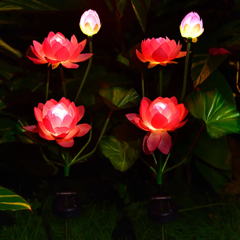 Solar Light LED Lotus Floor Lighting Outdoor Garden Decorative Lawn Light
Solar Light LED Lotus Floor Lighting Outdoor Garden Decorative Lawn Light