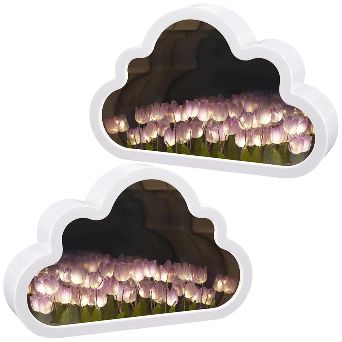 2Sets Cloud Mirror Tulip Lamp Handmade DIY Tulip Night Light Simulation Flower Lights Room Decorations Purple
2Sets Cloud Mirror Tulip Lamp Handmade DIY Tulip Night Light Simulation Flower Lights Room Decorations Purple