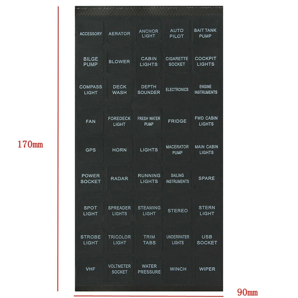 Instrument Panel Decals HORN LIGHTS SPOT LIGHT WINCH 100% Brand New 15mm(L) X 15mm(W) 170mm(L) X 90mm(W) Durable
Instrument Panel Decals HORN LIGHTS SPOT LIGHT WINCH 100% Brand New 15mm(L) X 15mm(W) 170mm(L) X 90mm(W) Durable