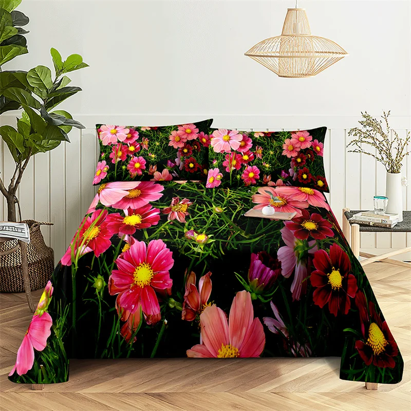 

Home Bedsheets Flower Plants Single Bedsheet Fashion Design Flowers Sheets Queen Size Bed Sheets Set Bed Sheets and Pillowcases