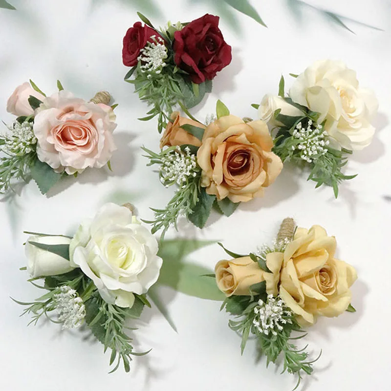 Girls Bridesmaid Corsage Wrist Flowers Wedding Prom Party Boutonniere Rose Bracelet Fabric Hand Flowers Wedding Accessories
Girls Bridesmaid Corsage Wrist Flowers Wedding Prom Party Boutonniere Rose Bracelet Fabric Hand Flowers Wedding Accessories