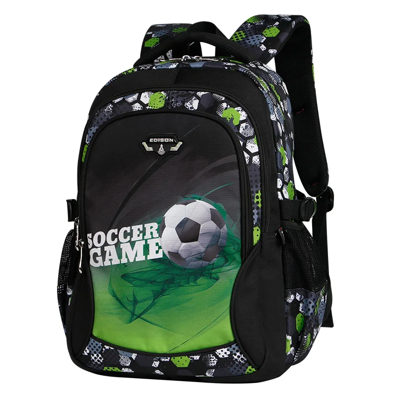 

printing football schoolbag cut anime backpack travel bag soccers school bags for teenage boys mochila escolar infantil menino