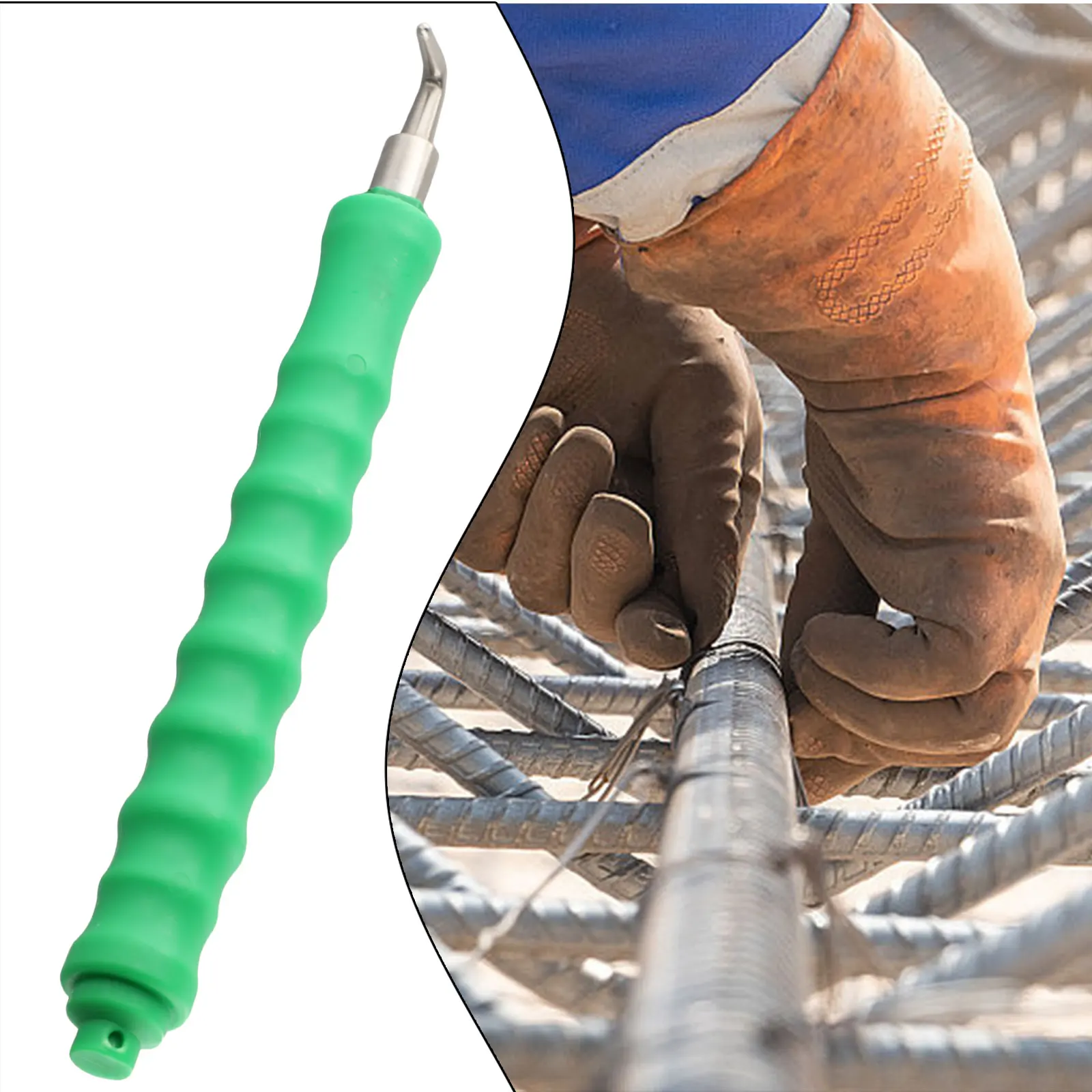 Green Hand Tool Rebar Wire Semi-Automatic Steel Bind Green Bar Tying Hook Winding Automatic Rebar Ties Construction Farm Work
Green Hand Tool Rebar Wire Semi-Automatic Steel Bind Green Bar Tying Hook Winding Automatic Rebar Ties Construction Farm Work