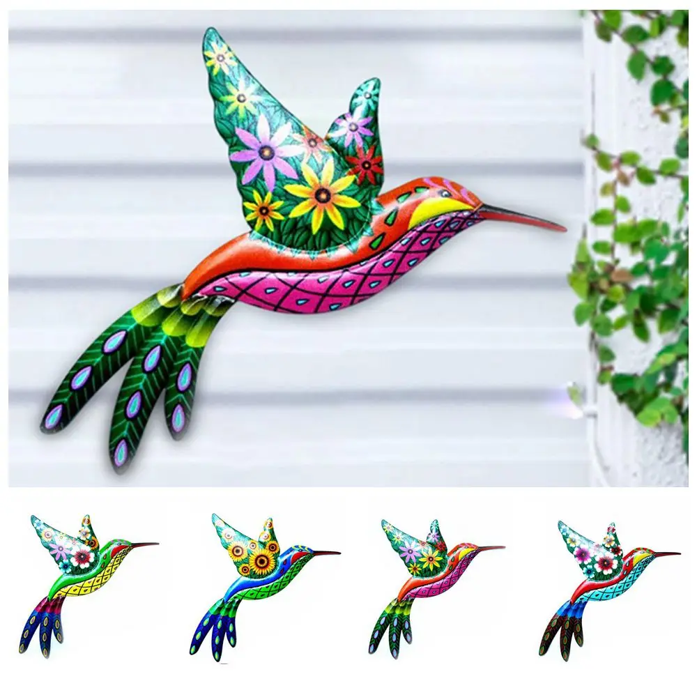 Creative Garden Pendant Metal Handmade Craft Sculptures Ornaments Hummingbird Decorations Wall Hanging
Creative Garden Pendant Metal Handmade Craft Sculptures Ornaments Hummingbird Decorations Wall Hanging
