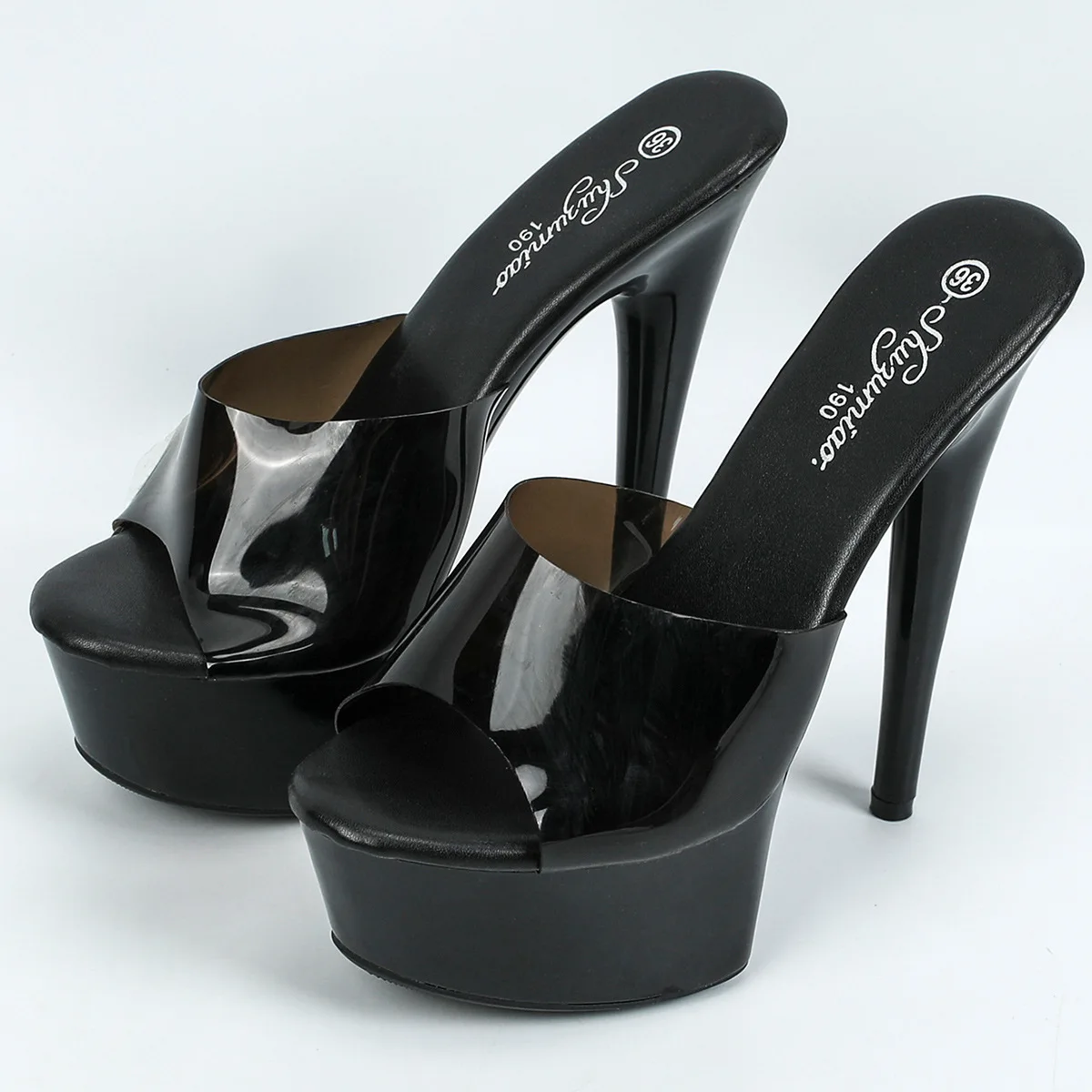 15cm Red Clear Crystal Women's Heels Sandals Slipper With 5cm Platform Dance Shoes Sexy Women Shoes for Party Super High Heels 75 S6834d7e744754465afab7bed02e9b4dfl