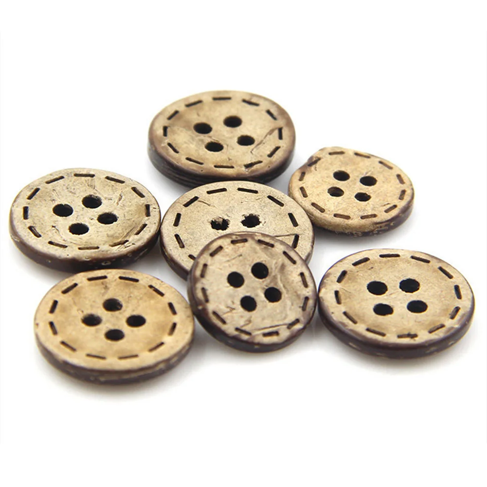 100Pcs Coconut Shell Wooden Buttons Clothing Decoration Wedding Decor Handmade DIY Crafts Scrapbooking For Sewing Accessories
100Pcs Coconut Shell Wooden Buttons Clothing Decoration Wedding Decor Handmade DIY Crafts Scrapbooking For Sewing Accessories