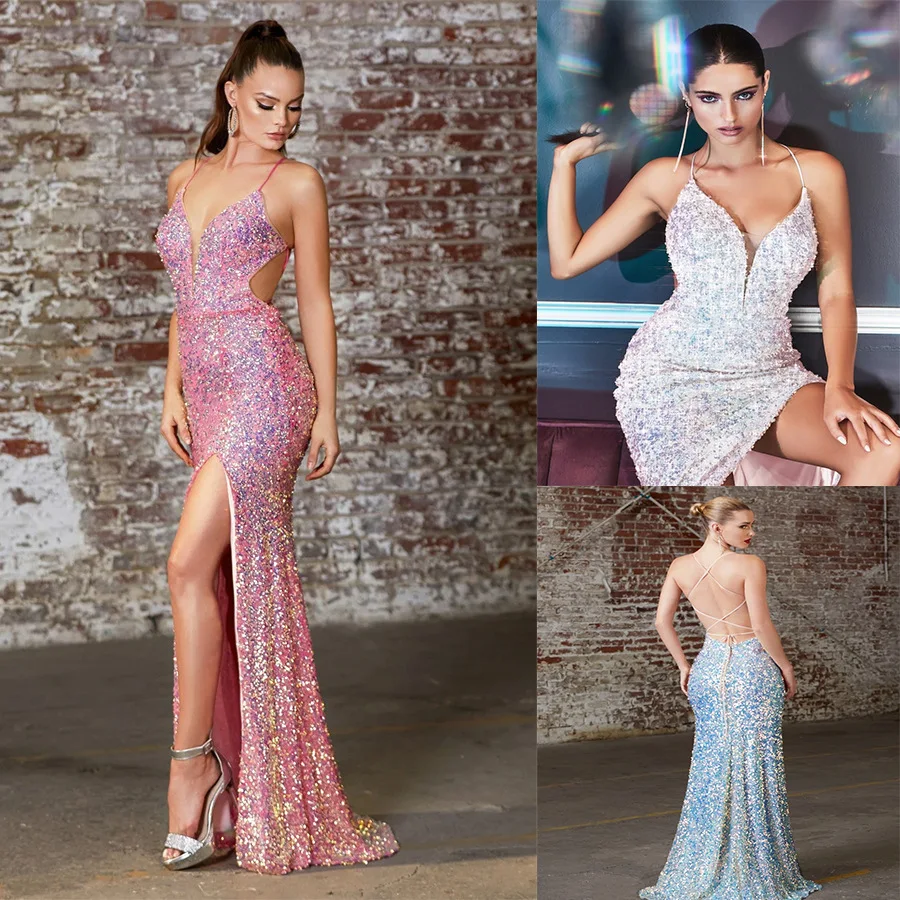 2022 European and American Banquet Evening Dress Sequin Sequin Dress Long Wedding Annual Meeting Sling Sexy Evening Dress
2022 European and American Banquet Evening Dress Sequin Sequin Dress Long Wedding Annual Meeting Sling Sexy Evening Dress