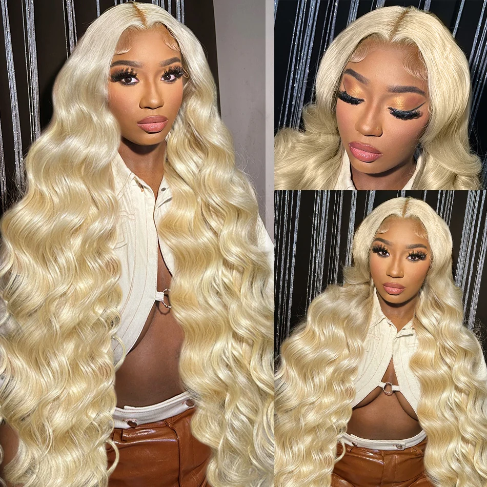 

200 Density 613 Body Wave Wig 13x4 13x6 HD Lace Front Human Hair Wig 30 32 Inch Color Honey Blonde Lace Frontal Wigs For Women