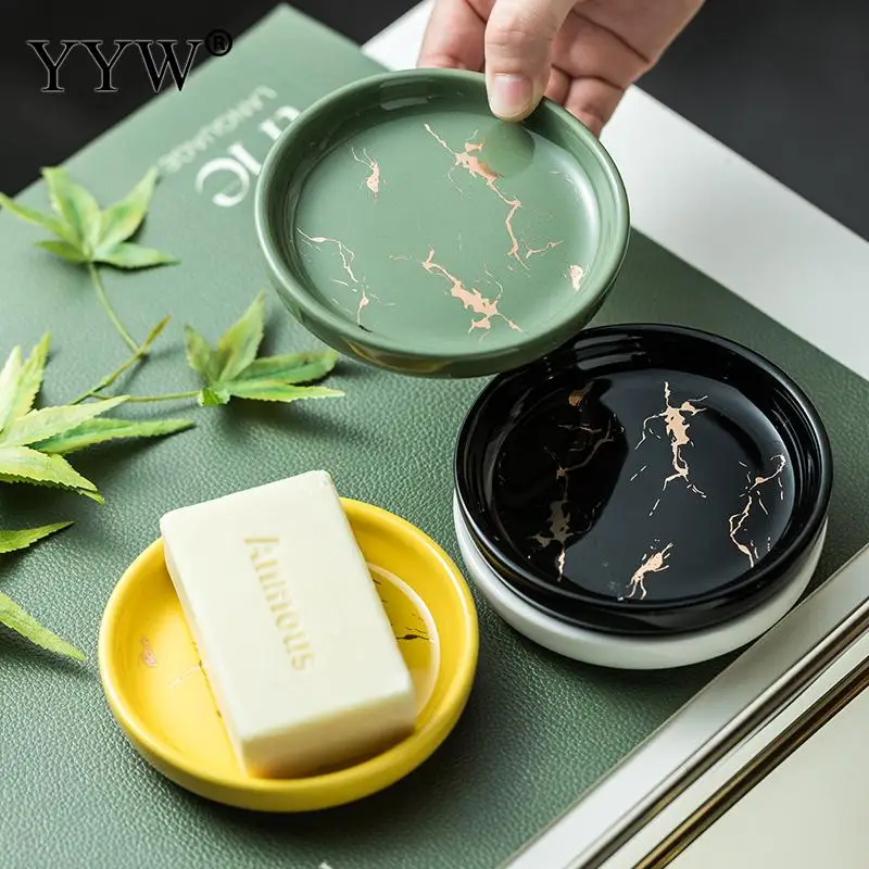 Luxury Marbling Ceramic Soap Dish Round Solid Color Soap Storage Container Portable Travel Soap Packaging Box Bathroom Organizer
Luxury Marbling Ceramic Soap Dish Round Solid Color Soap Storage Container Portable Travel Soap Packaging Box Bathroom Organizer
