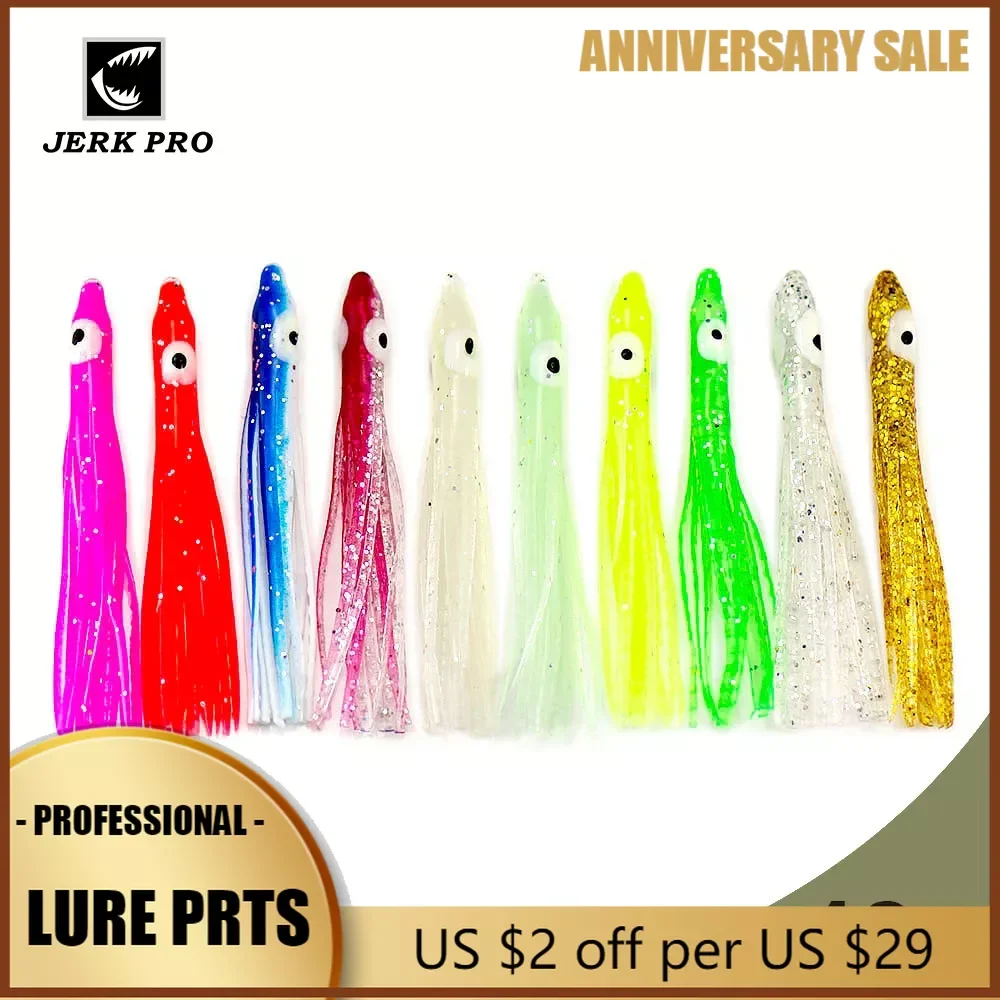 JERK PRO 100PCS 10CM Soft Squid Skirts Needle-shaped Octopus Baits Fishing Lures Making Tackle Rigs Assist Hooks Teaser
JERK PRO 100PCS 10CM Soft Squid Skirts Needle-shaped Octopus Baits Fishing Lures Making Tackle Rigs Assist Hooks Teaser