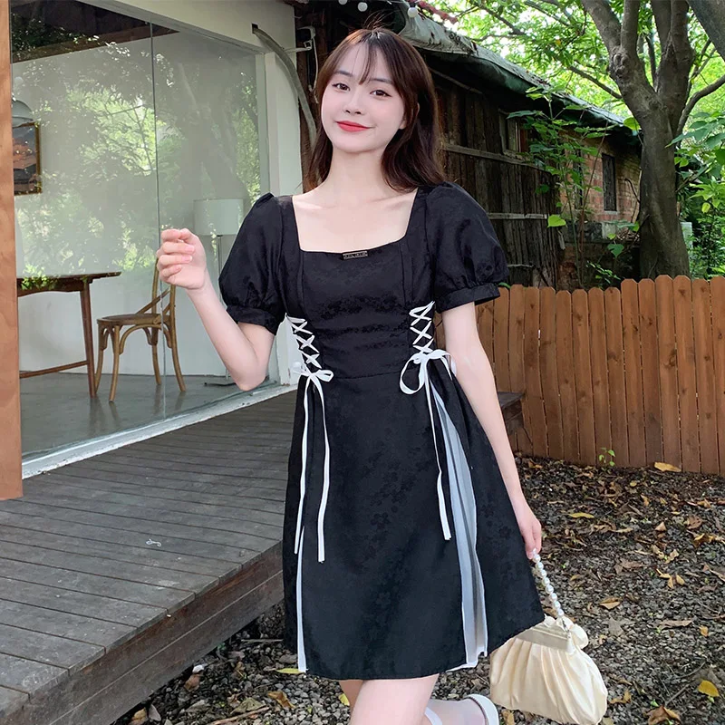 2023 Summer New Lace Up Dress Plus Size Womens Puff Sleeves Cinched In Waist Female Clothing Free Shipping
2023 Summer New Lace Up Dress Plus Size Womens Puff Sleeves Cinched In Waist Female Clothing Free Shipping