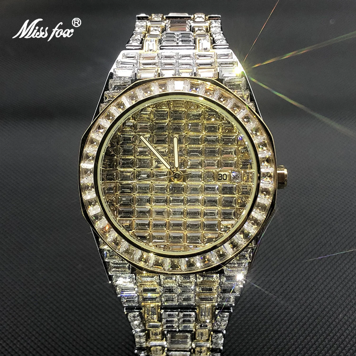 New 2023 Latest Rel��gio Masculino Luxury Iced Out Quartz Watch With Moissanite Hip Hop Style White Gold Wristwatch Gift For Men
New 2023 Latest Rel��gio Masculino Luxury Iced Out Quartz Watch With Moissanite Hip Hop Style White Gold Wristwatch Gift For Men