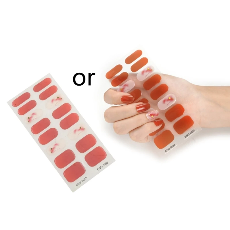 1Sheet Adhesive Full Wrap Semi Cured Gel Polish Strips UV/LED Lamp Required Drop Shipping
1Sheet Adhesive Full Wrap Semi Cured Gel Polish Strips UV/LED Lamp Required Drop Shipping