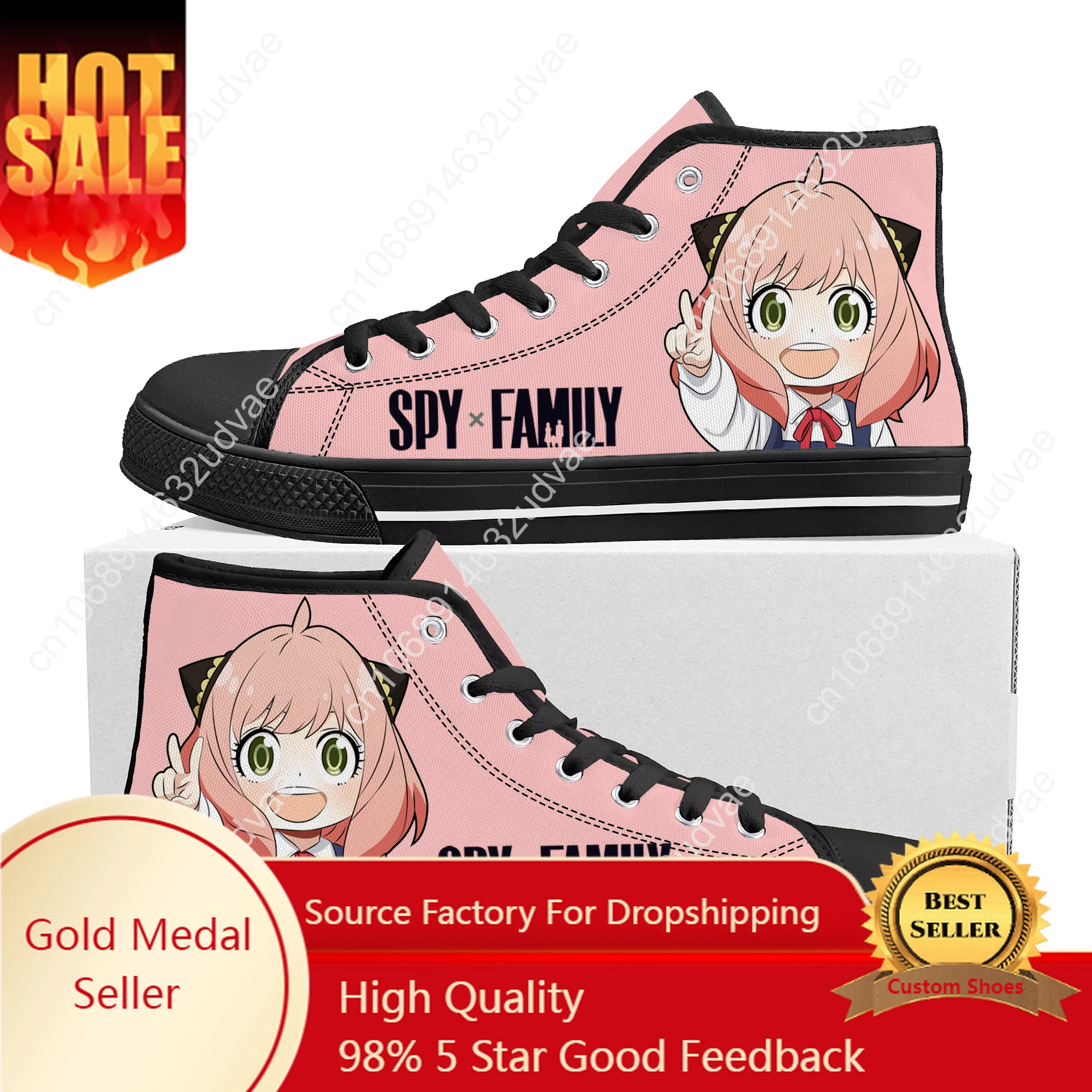 Spy X Family Anya Forger High Top Sneakers High Quality Mens Womens Teenager Canvas Sneaker Casual Couple Shoes Custom Shoe
Spy X Family Anya Forger High Top Sneakers High Quality Mens Womens Teenager Canvas Sneaker Casual Couple Shoes Custom Shoe