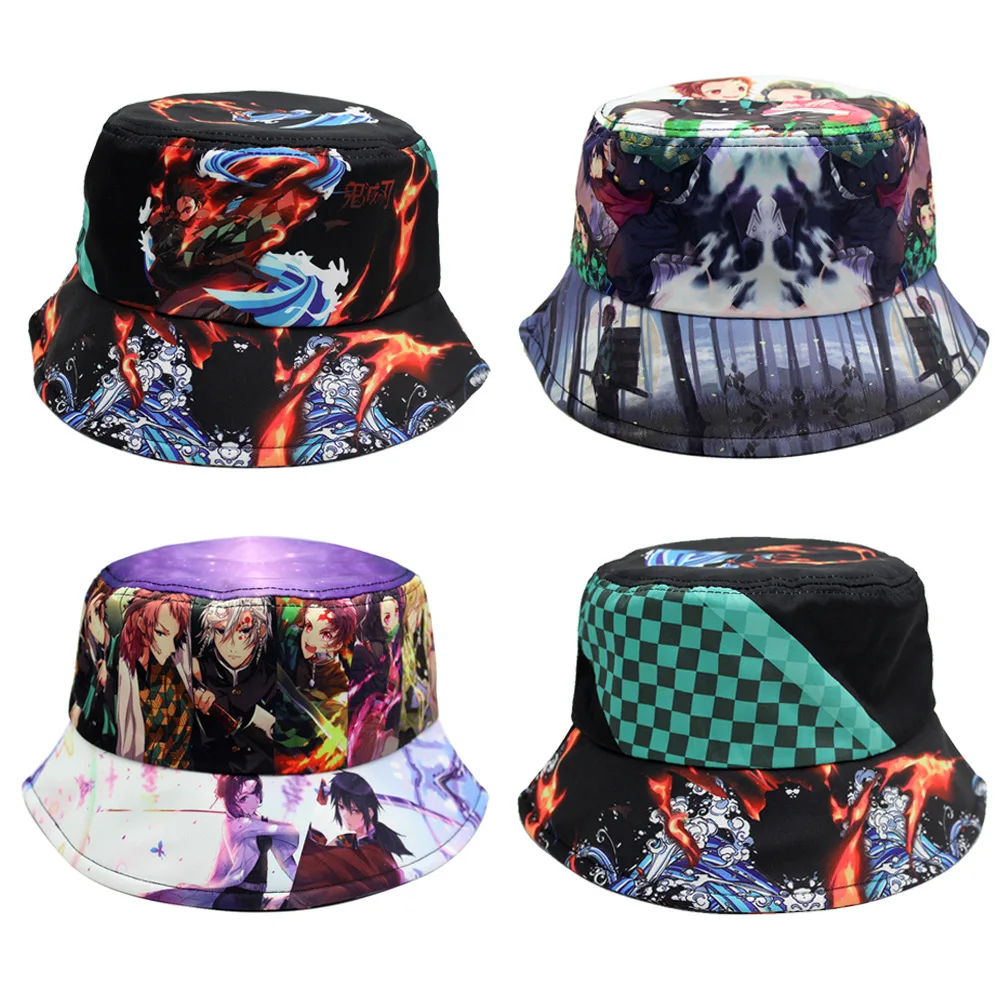 New Anime Demon Slayer Bucket Hat Reversible Two Sides Bob Panama Caps for Girls Boys Japanese Anime Woman Fisherman Hats Sunhat
New Anime Demon Slayer Bucket Hat Reversible Two Sides Bob Panama Caps for Girls Boys Japanese Anime Woman Fisherman Hats Sunhat