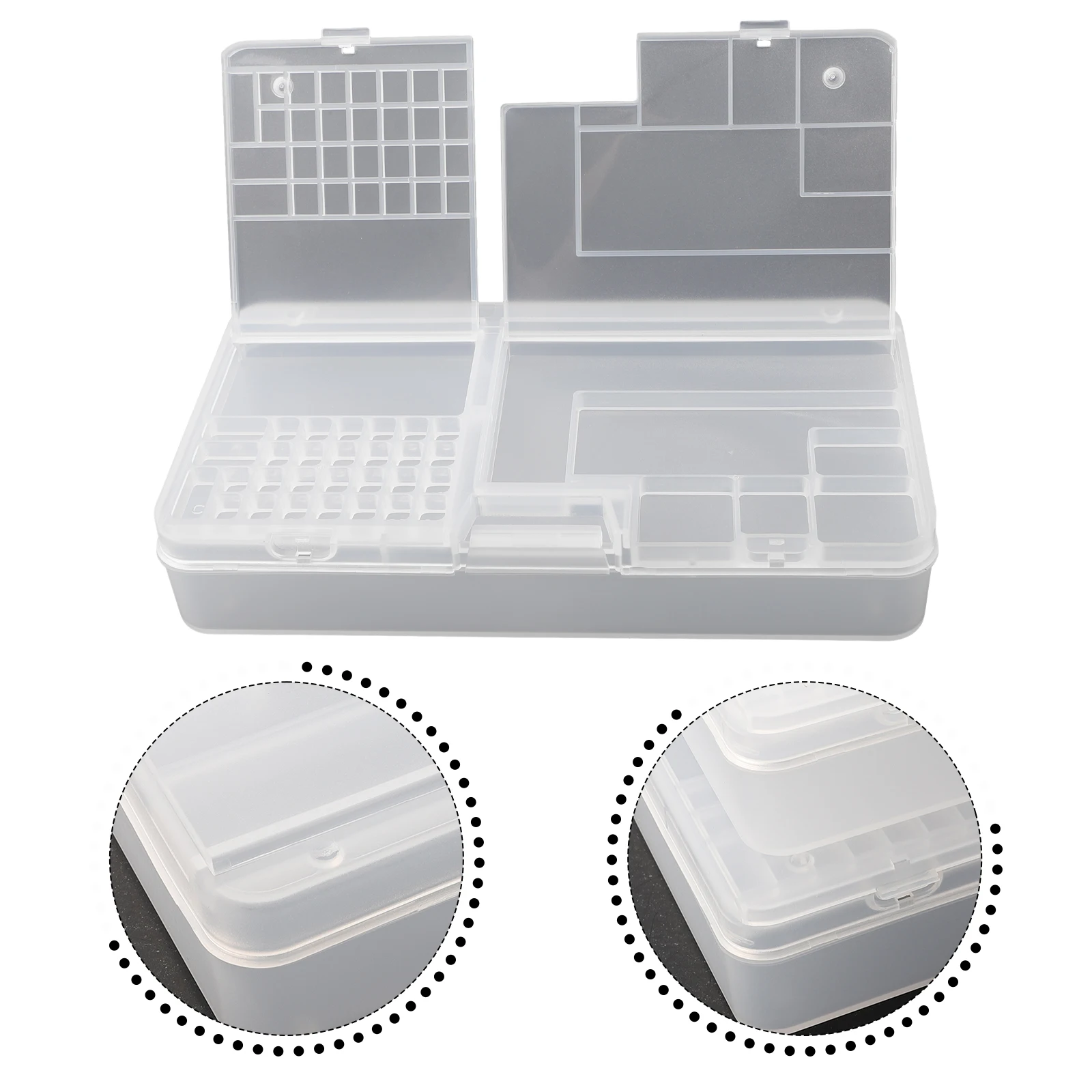 Высококачественный новый практичный ящик для инструментов, прозрачный пластиковый 18,5*9,5*3,7 см, 3 шт., двухслойный прозрачный
Высококачественный новый практичный ящик для инструментов, прозрачный пластиковый 18,5*9,5*3,7 см, 3 шт., двухслойный прозрачный