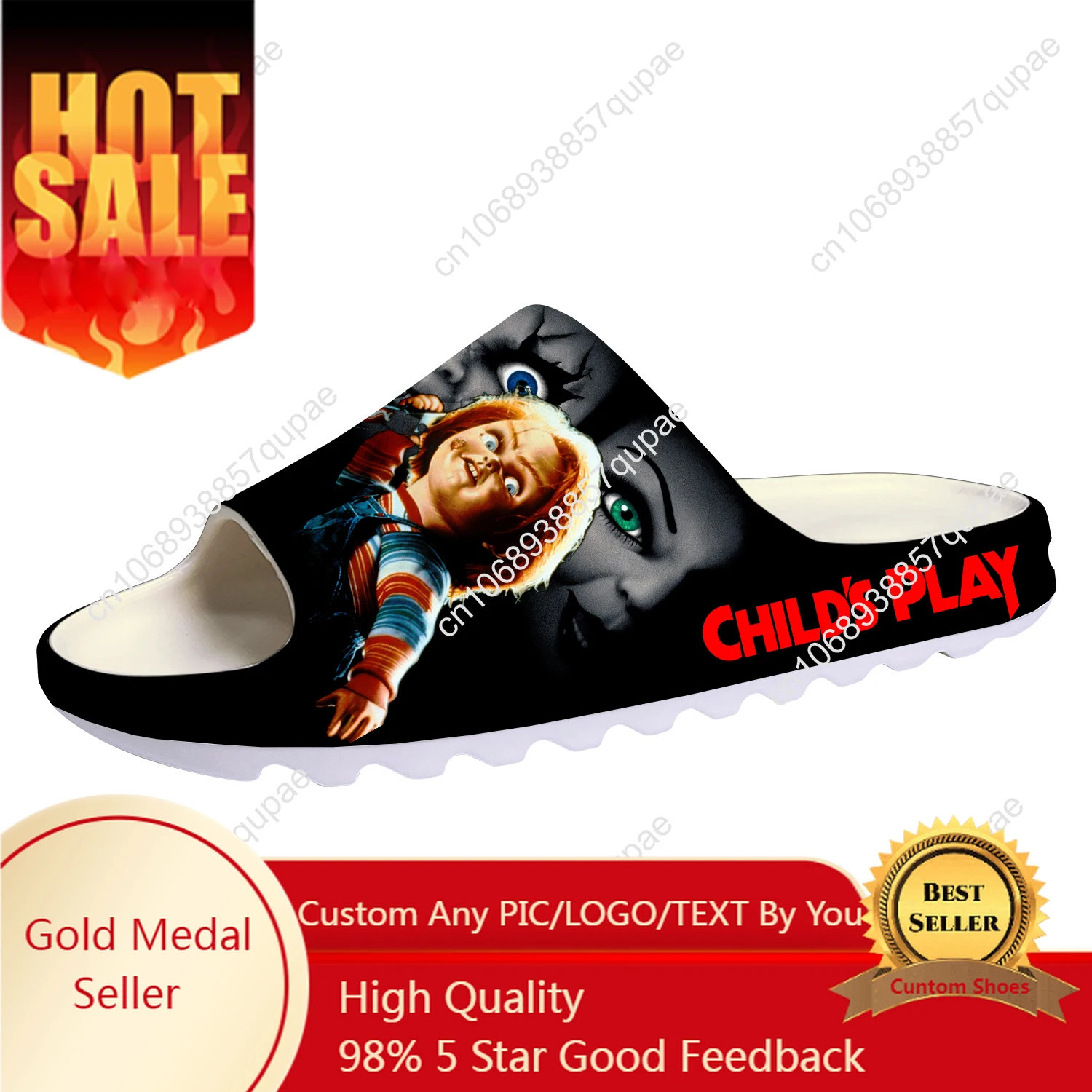 Horror Childs Play Chucky Soft Sole Sllipers Home Clogs Mens Womens Teenager Custom Made Sandals Water Shoes On Shit Step in
Horror Childs Play Chucky Soft Sole Sllipers Home Clogs Mens Womens Teenager Custom Made Sandals Water Shoes On Shit Step in