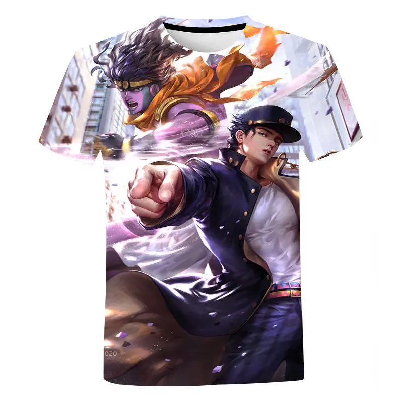 Anime JoJo Bizarre Adventure 3D Print T shirts Men Summer Tops Funny Cartoon T-shirt Streetwear Fashion Unisex Graphic Tees Male
Anime JoJo Bizarre Adventure 3D Print T shirts Men Summer Tops Funny Cartoon T-shirt Streetwear Fashion Unisex Graphic Tees Male