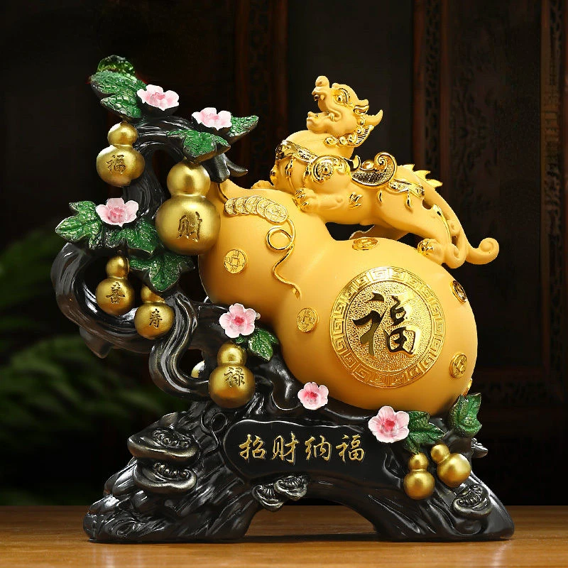 

Zhaocai Nafu Pixiu Gourd Ornaments Living Room TV Wine Cabinet Entrance Wealth Gathering Decoration Housewarming Gift