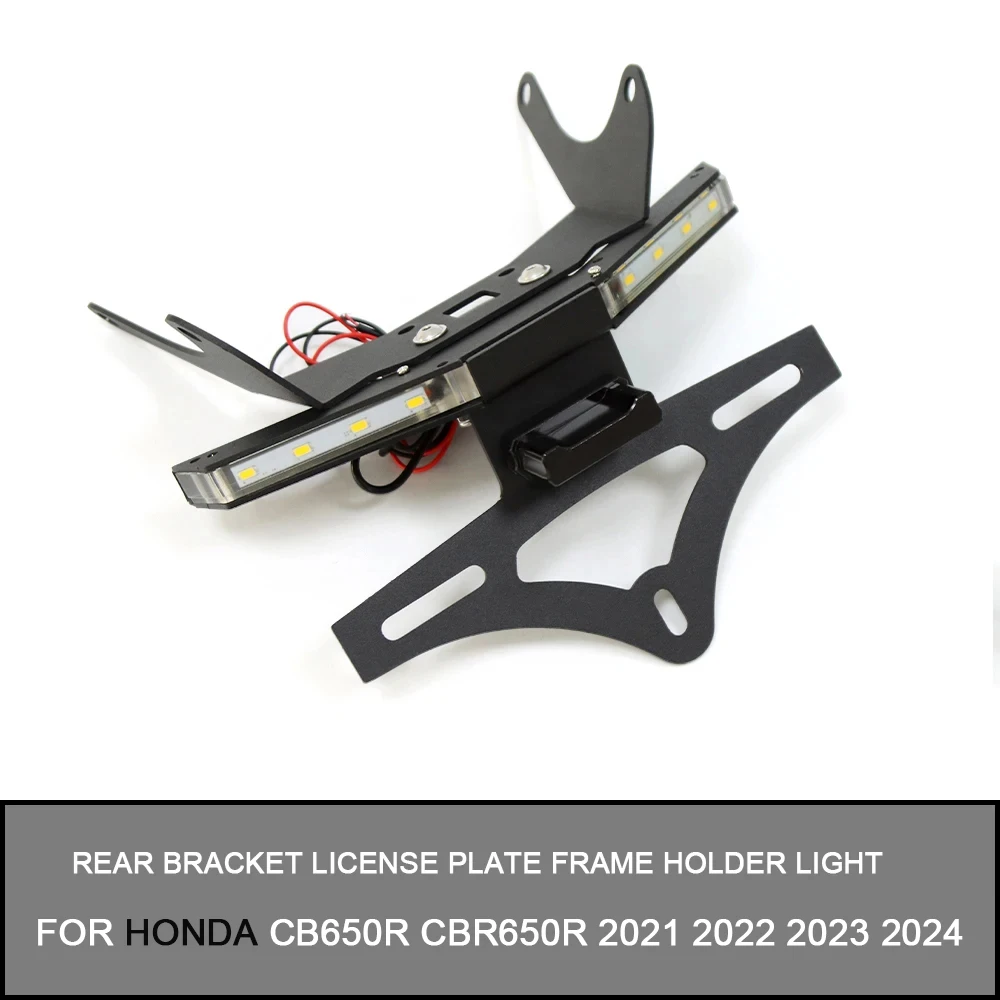 

CB650R CBR650R Motorcycle Rear Bracket License Plate Frame Holder Turn Signal Light For Honda CB650R CBR650R 2021 2022 2023 2024