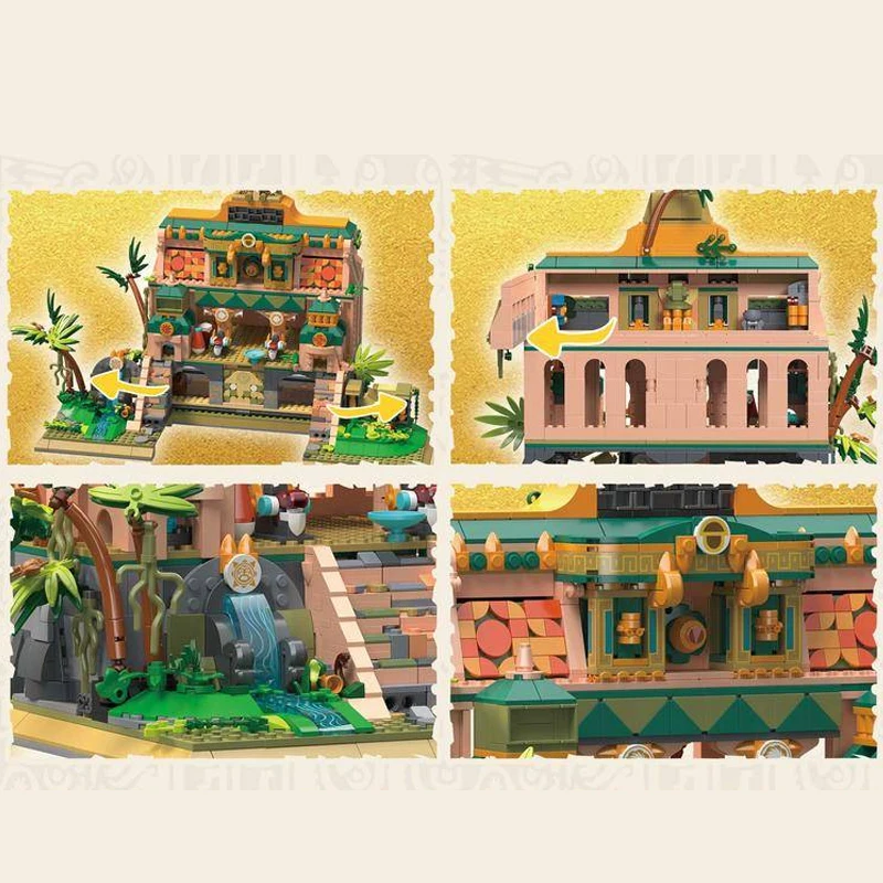 1645PCS Movie Mini Bricks Lighting Lost Temple Historic Building Architecture, House Modular Building Blocks Model Kit, Gift 1645PCS Movie Mini Bricks Lighting Lost Temple Historic Building Architecture, House Modular Building Blocks Model Kit, Gift