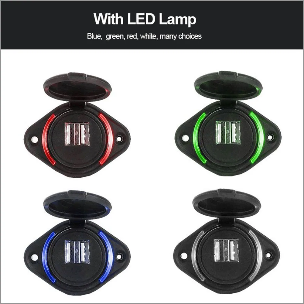 Quick Charge 12V Dual USB Charger Socket With Sliding Cap 36W Fast Charger Power Outlet For Car Boat Bus RV Boat Fast Charging
Quick Charge 12V Dual USB Charger Socket With Sliding Cap 36W Fast Charger Power Outlet For Car Boat Bus RV Boat Fast Charging